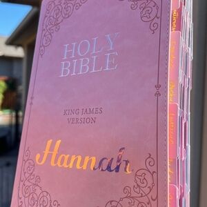 Purple and Gold Bible with Tabs